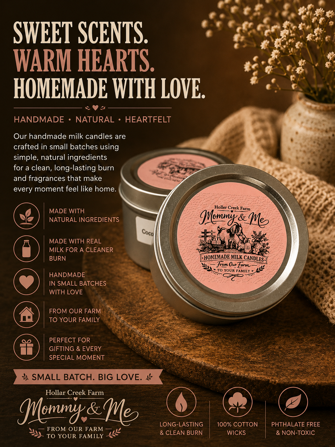 6oz Homemade Candles
